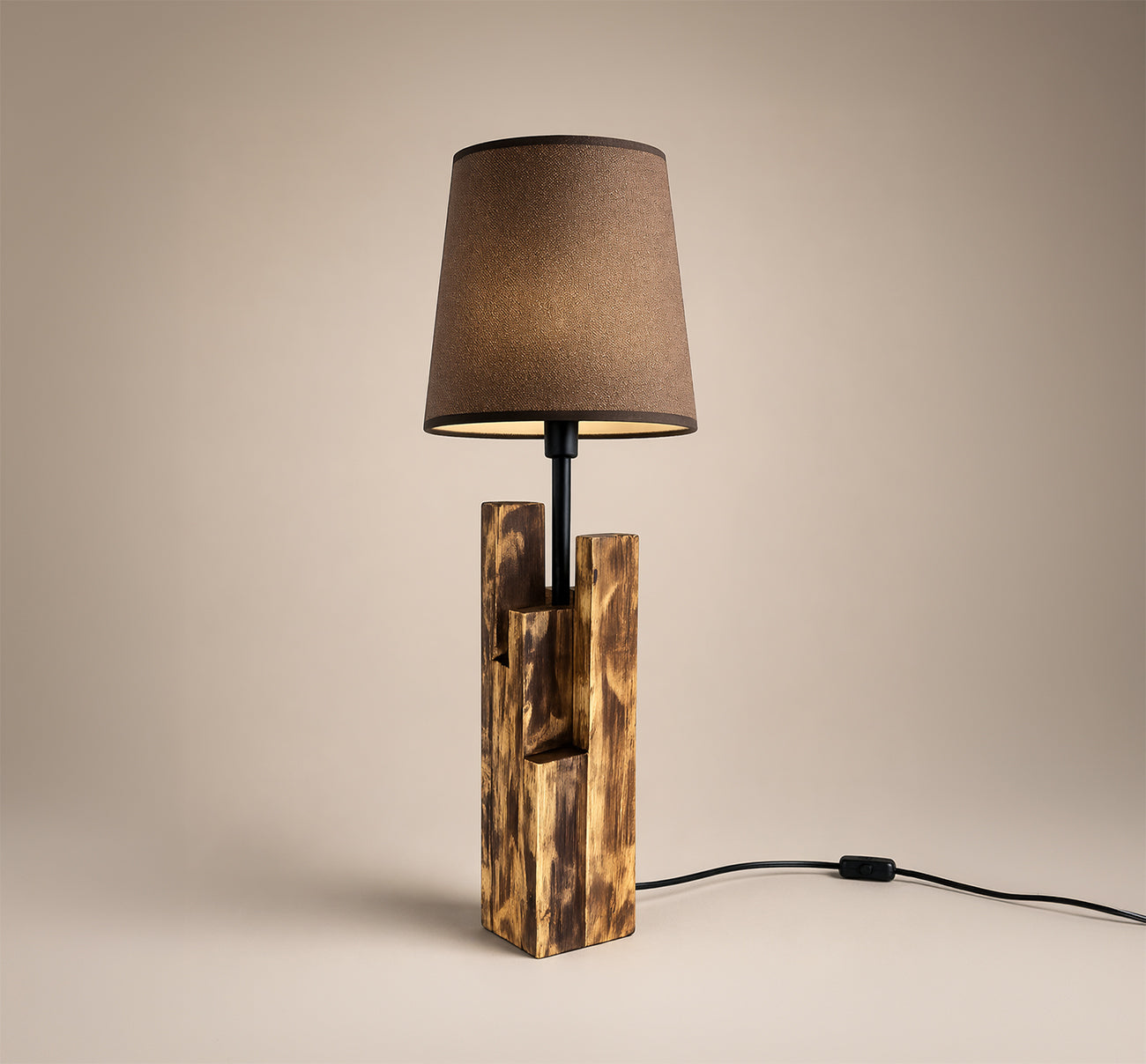 Lampada Paralume Marrone