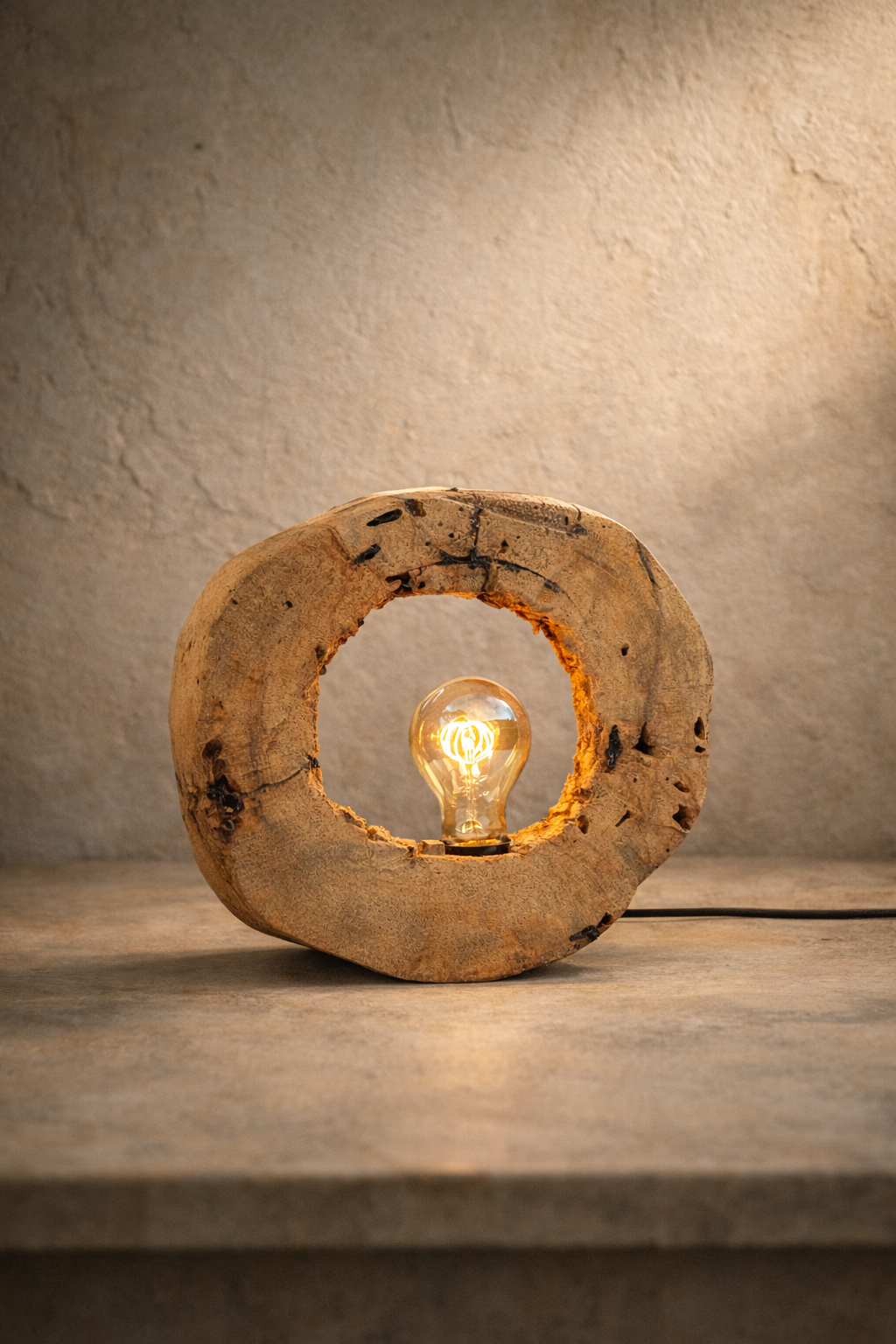 Lampada Tonda Venature Nere
